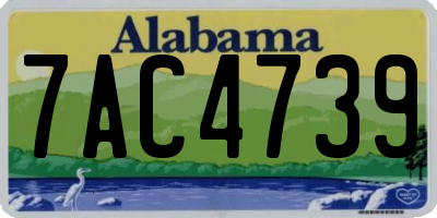 AL license plate 7AC4739