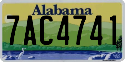AL license plate 7AC4741