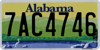 AL license plate 7AC4746