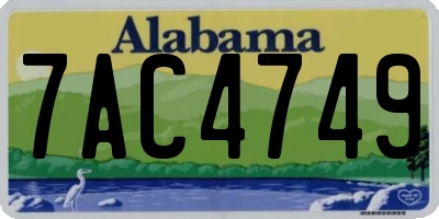 AL license plate 7AC4749