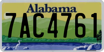 AL license plate 7AC4761