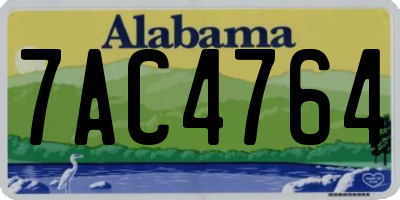 AL license plate 7AC4764