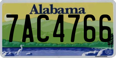 AL license plate 7AC4766