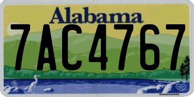 AL license plate 7AC4767
