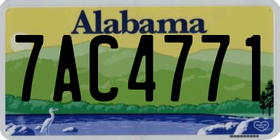 AL license plate 7AC4771
