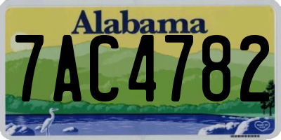 AL license plate 7AC4782