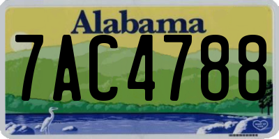 AL license plate 7AC4788
