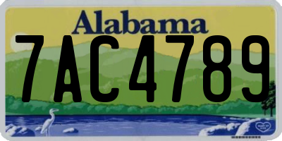 AL license plate 7AC4789