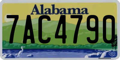 AL license plate 7AC4790