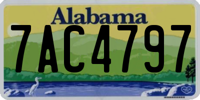 AL license plate 7AC4797