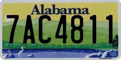 AL license plate 7AC4811