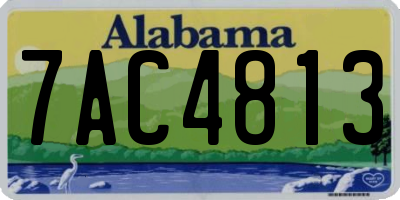AL license plate 7AC4813