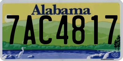 AL license plate 7AC4817