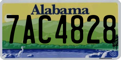 AL license plate 7AC4828
