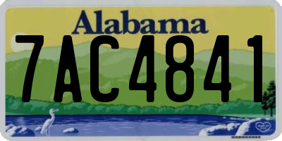 AL license plate 7AC4841