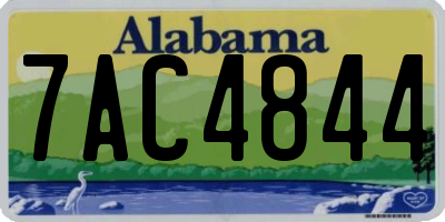 AL license plate 7AC4844