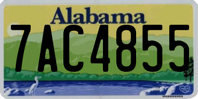 AL license plate 7AC4855
