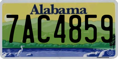 AL license plate 7AC4859