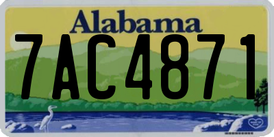 AL license plate 7AC4871