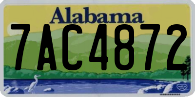 AL license plate 7AC4872