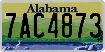 AL license plate 7AC4873