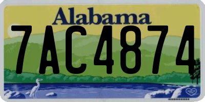 AL license plate 7AC4874