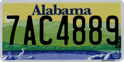 AL license plate 7AC4889
