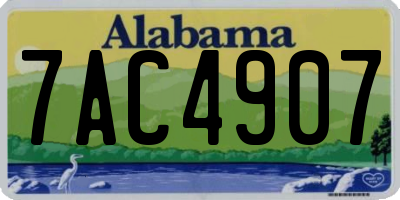 AL license plate 7AC4907