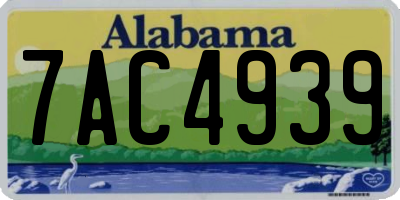 AL license plate 7AC4939