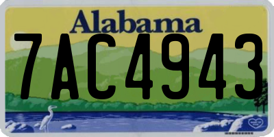 AL license plate 7AC4943