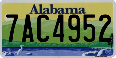 AL license plate 7AC4952