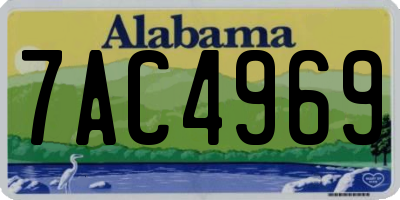 AL license plate 7AC4969