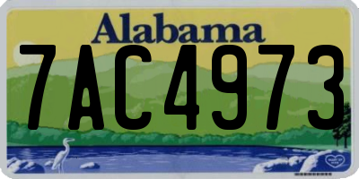 AL license plate 7AC4973