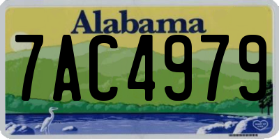 AL license plate 7AC4979