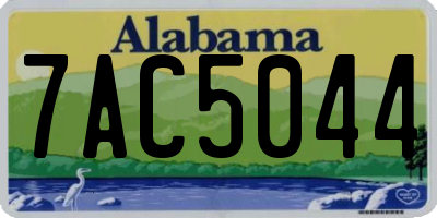 AL license plate 7AC5044