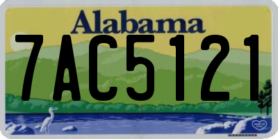 AL license plate 7AC5121