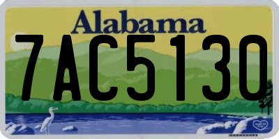 AL license plate 7AC5130