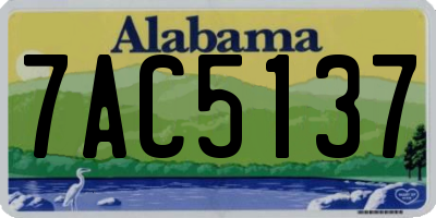 AL license plate 7AC5137