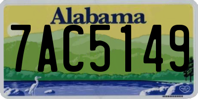 AL license plate 7AC5149