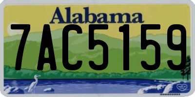 AL license plate 7AC5159