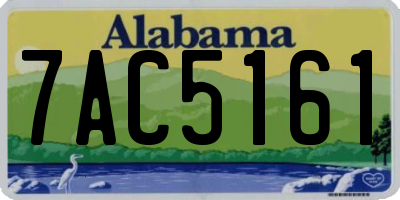 AL license plate 7AC5161