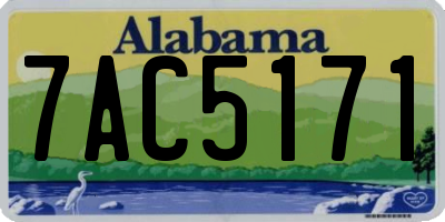 AL license plate 7AC5171