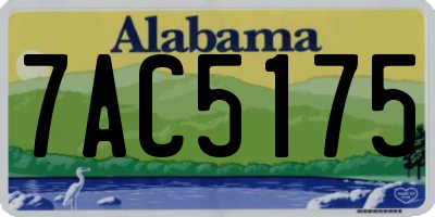AL license plate 7AC5175