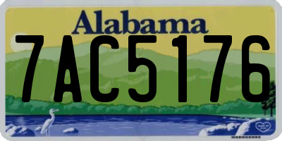 AL license plate 7AC5176