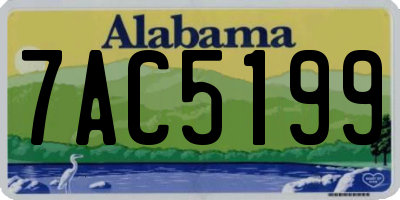AL license plate 7AC5199