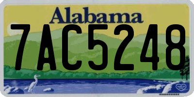 AL license plate 7AC5248
