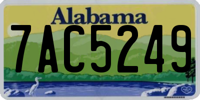 AL license plate 7AC5249