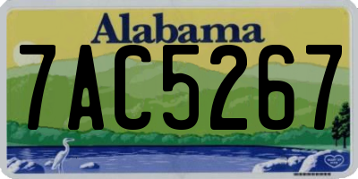 AL license plate 7AC5267