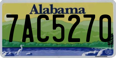AL license plate 7AC5270