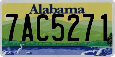AL license plate 7AC5271